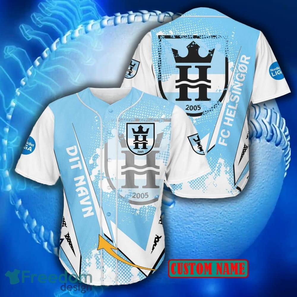 Superliga Style FC Helsingør Custom Name Baseball Jersey Shirt For Men And  Women - Freedomdesign