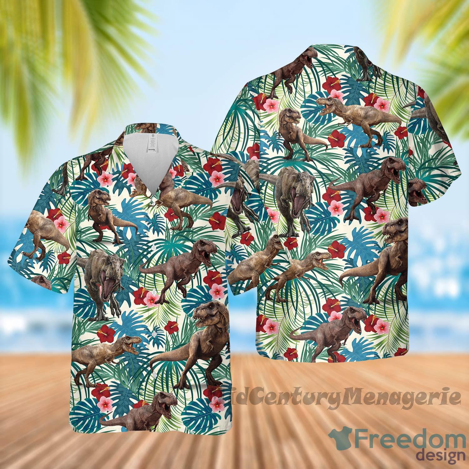 Dinosaur Beach Shirt Type Of Dinosaur Summer Gift Hawaiian Shirt -  Freedomdesign