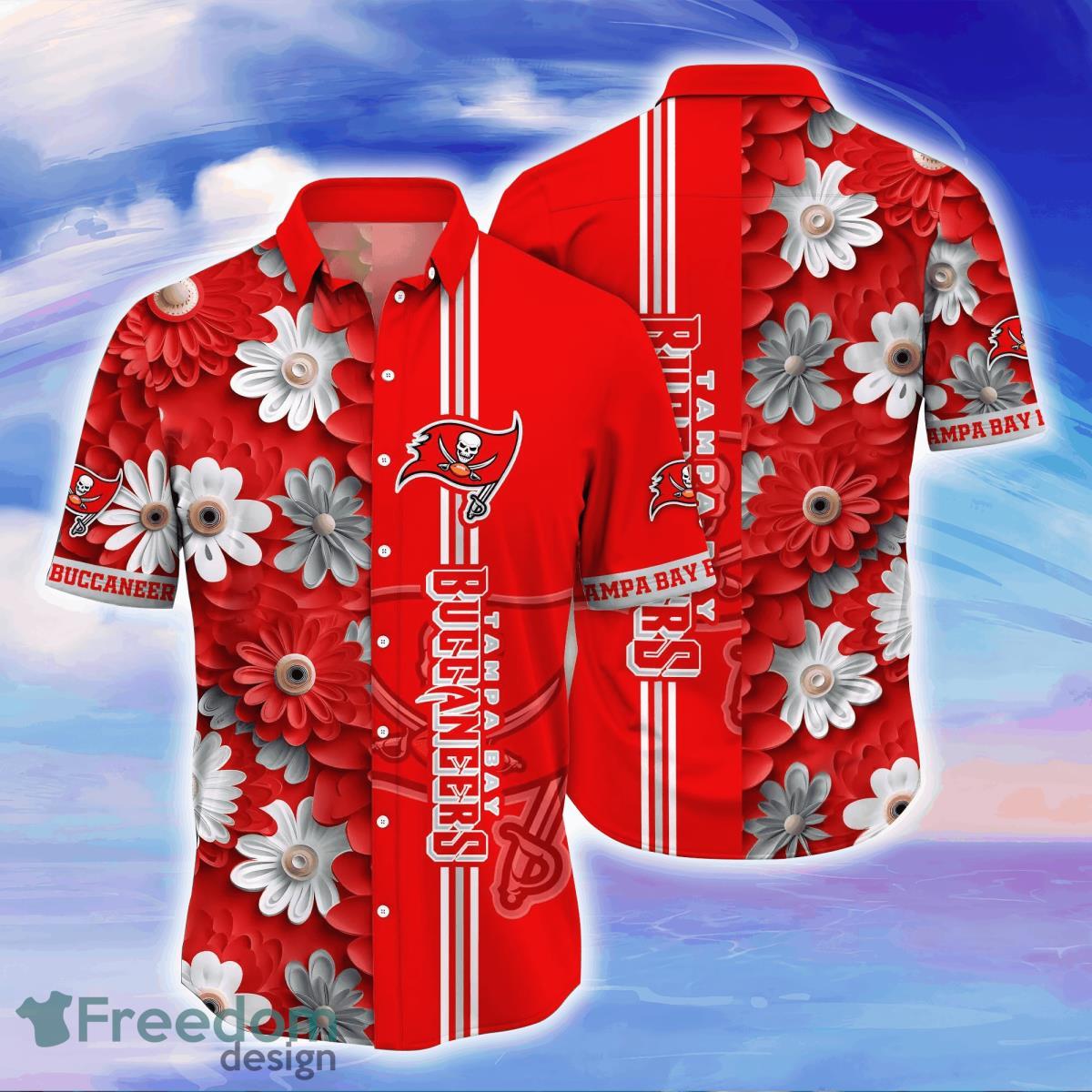 Tampa Bay Buccaneers NFL Flower Hawaiian Shirt Unique Gift For Men Women  Fans - Freedomdesign