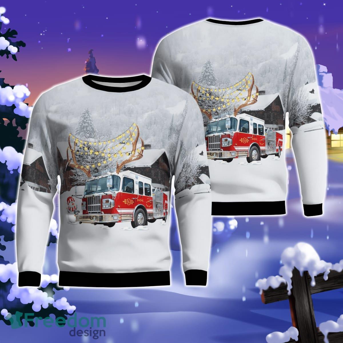 Texas Lubbock Fire Rescue AOP Sweater Christmas Gift For Men Women Product Photo 1