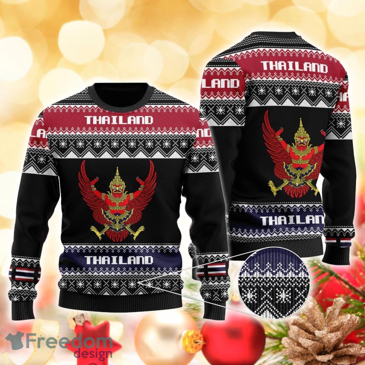 Thailand 3D Sweater Ugly Christmas Sweater For Men Women Product Photo 1