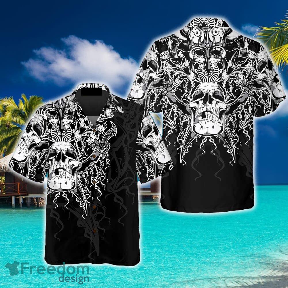 The Celtic Warrior Viking Hawaiian Shirt, Black And White Celtic