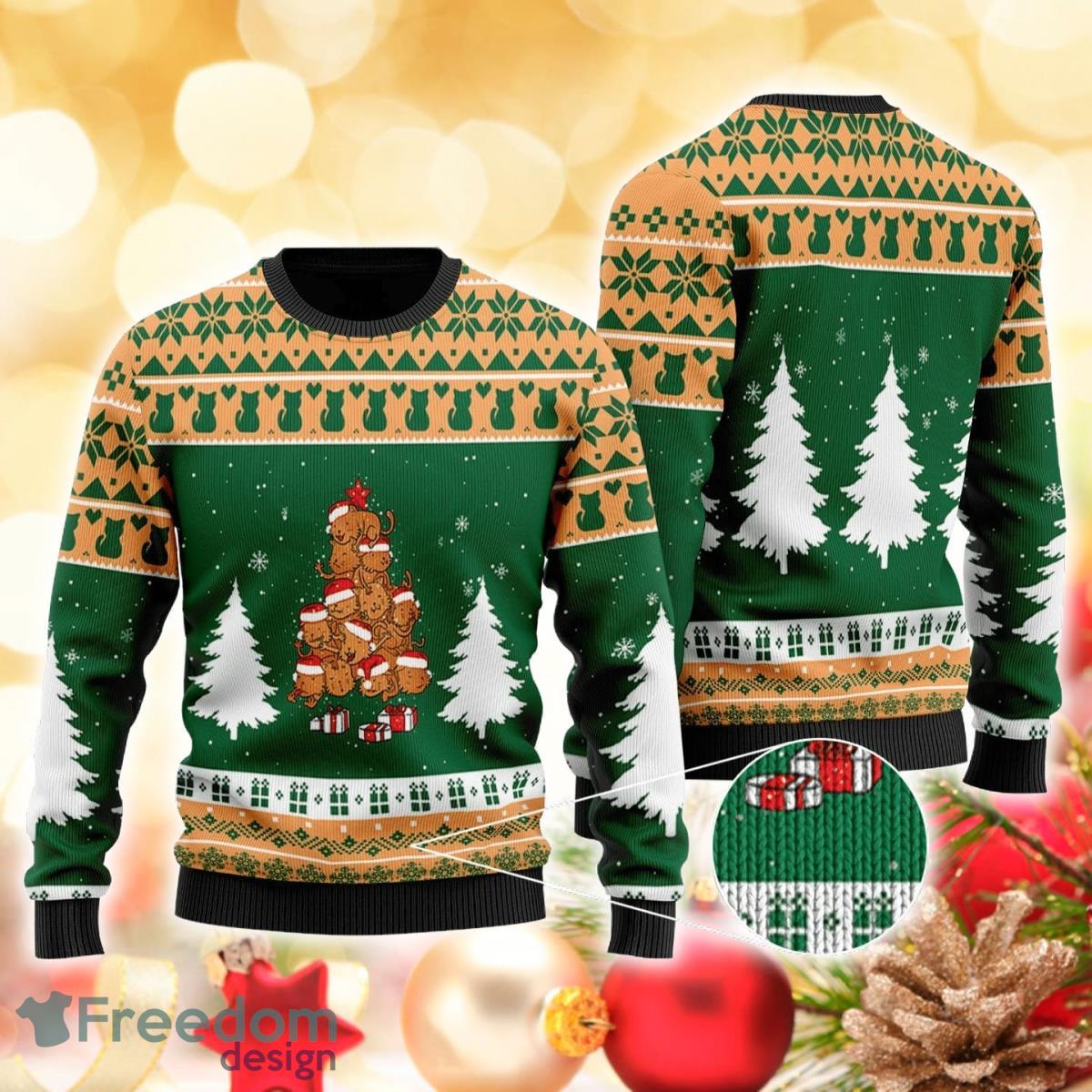 The Christmas Cats Tree 3D Sweater Ugly Christmas Sweater For Men Women Product Photo 1