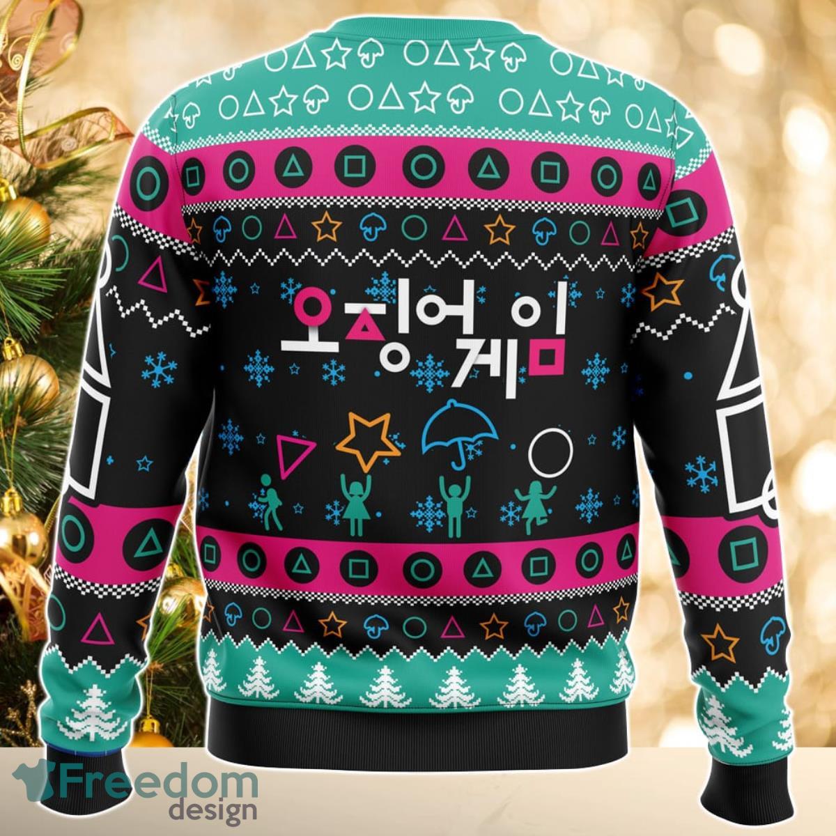 The Game is On Squid Game Christmas Sweater Great Gift For Men Women Product Photo 2