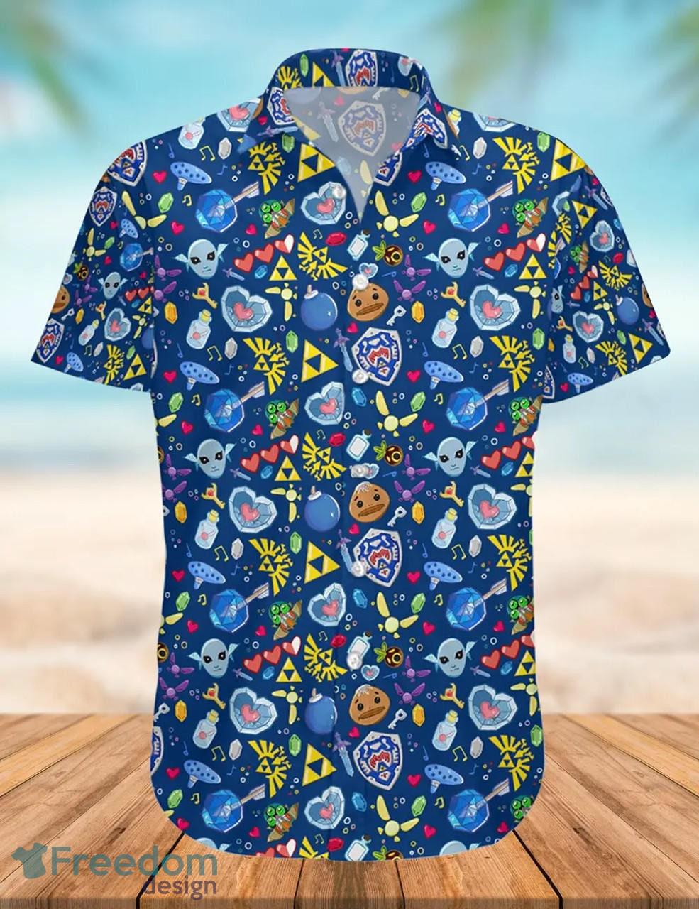 The Legend Of Zelda All Zelda Characters Tropical Hawaiian Shirt