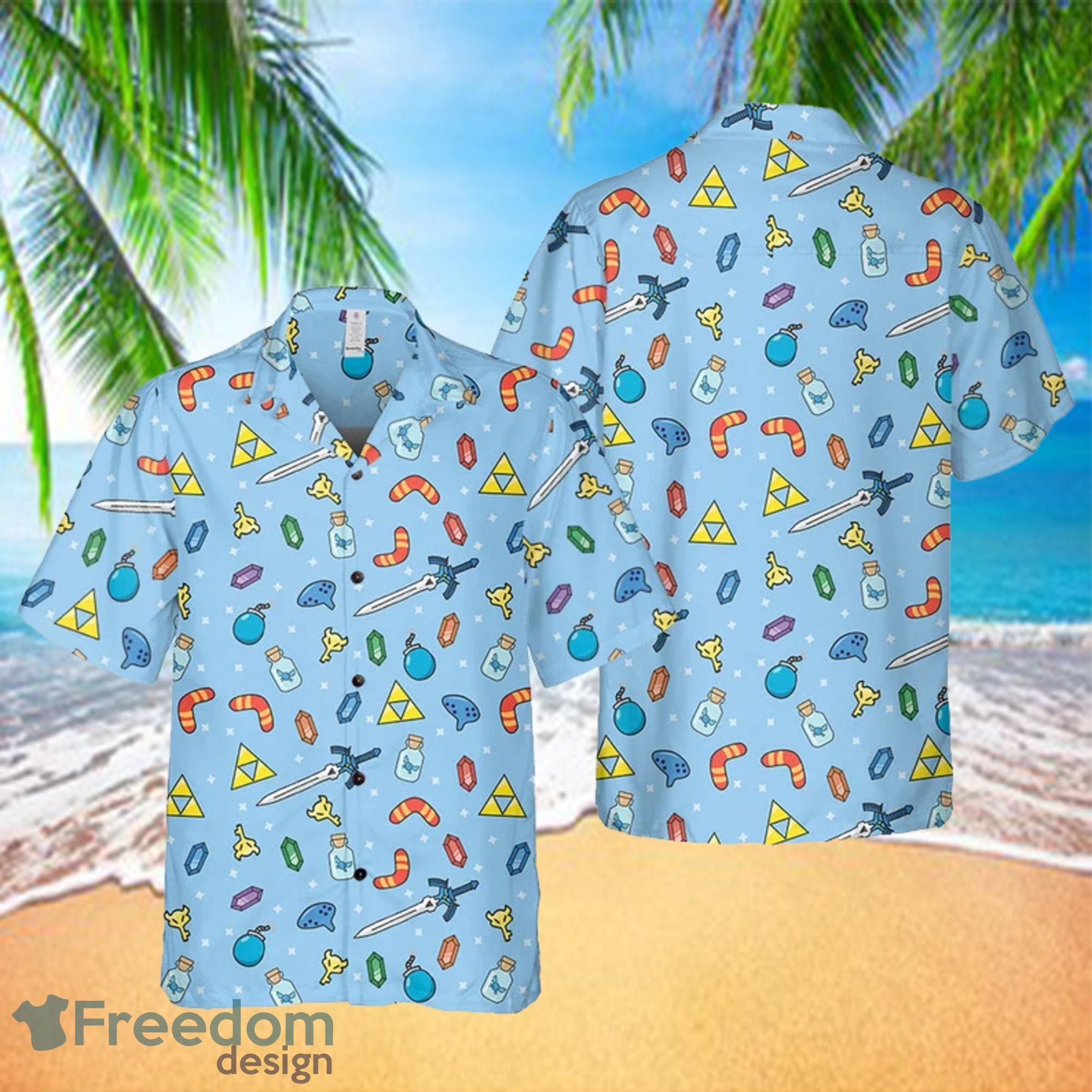 The Legend Of Zelda All Zelda Characters Tropical Hawaiian Shirt