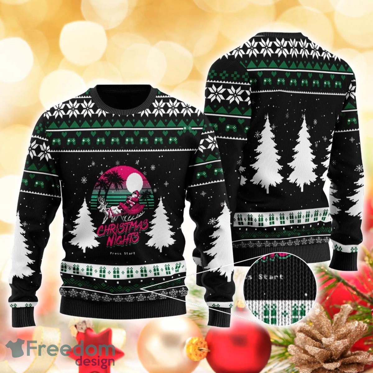 The Retro Vintage 3D Sweater Ugly Christmas Sweater For Men Women Product Photo 1