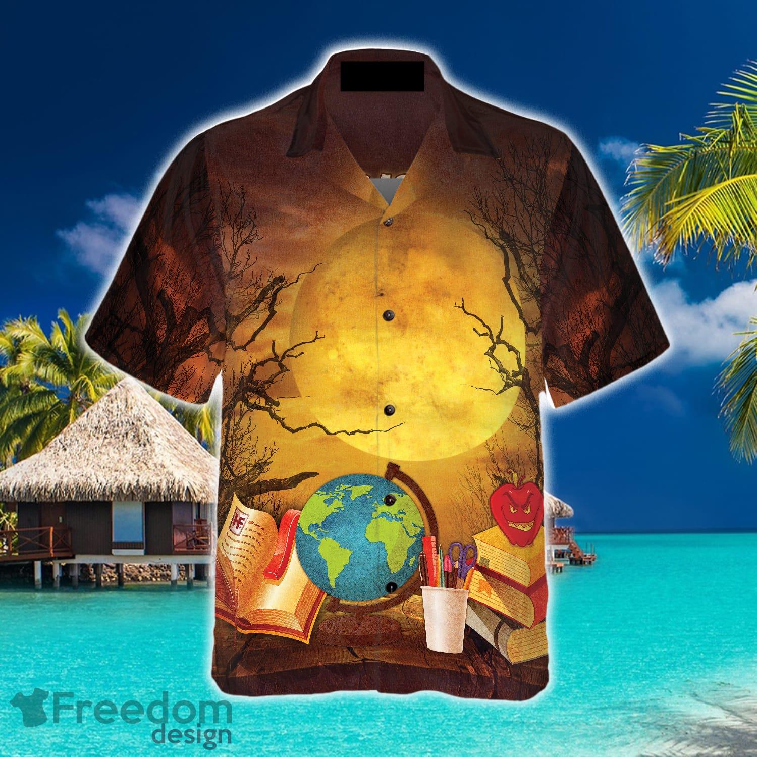 This Is My Scary Teacher Costume: Hawaiian Shirt, Halloween Shirt For  Teachers, Unique Gift Idea.