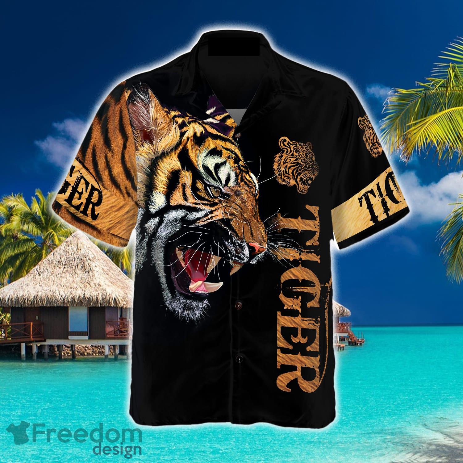 Tiger In The Dark Shirt Idea Summer Gift For Men And Women