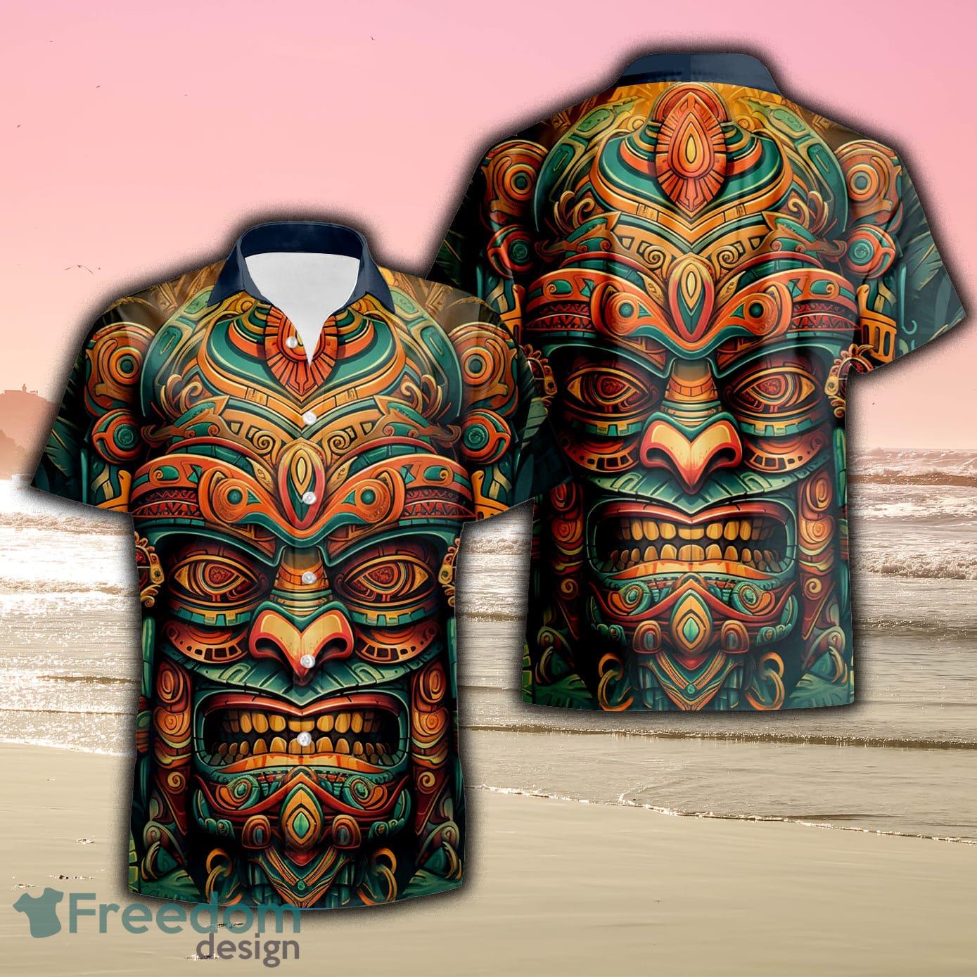 Vintage Retro Aloha Hawaii Shirts Mens Short Sleeve Printed Beach Hawaiian  Shirt