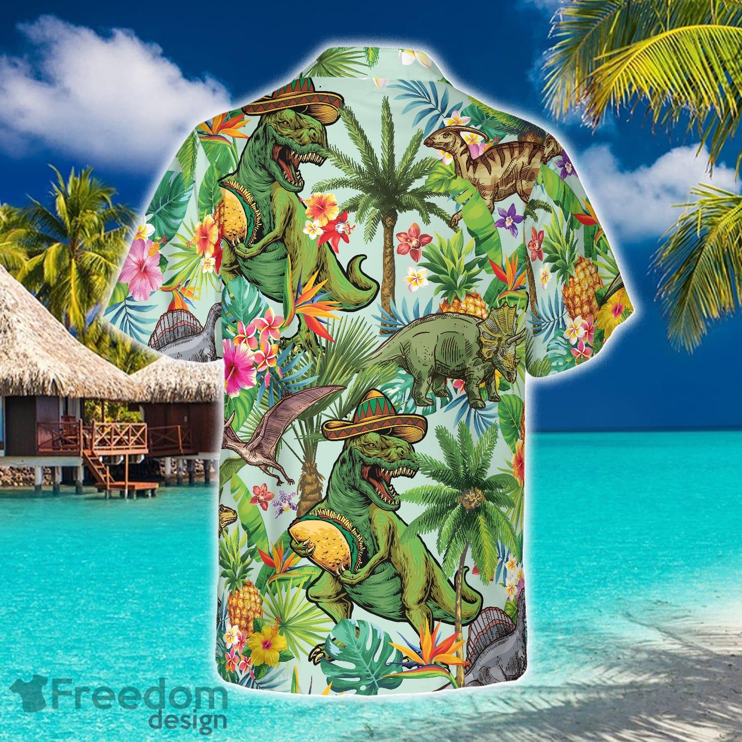 Dinosaur Beach Shirt Type Of Dinosaur Summer Gift Hawaiian Shirt -  Freedomdesign