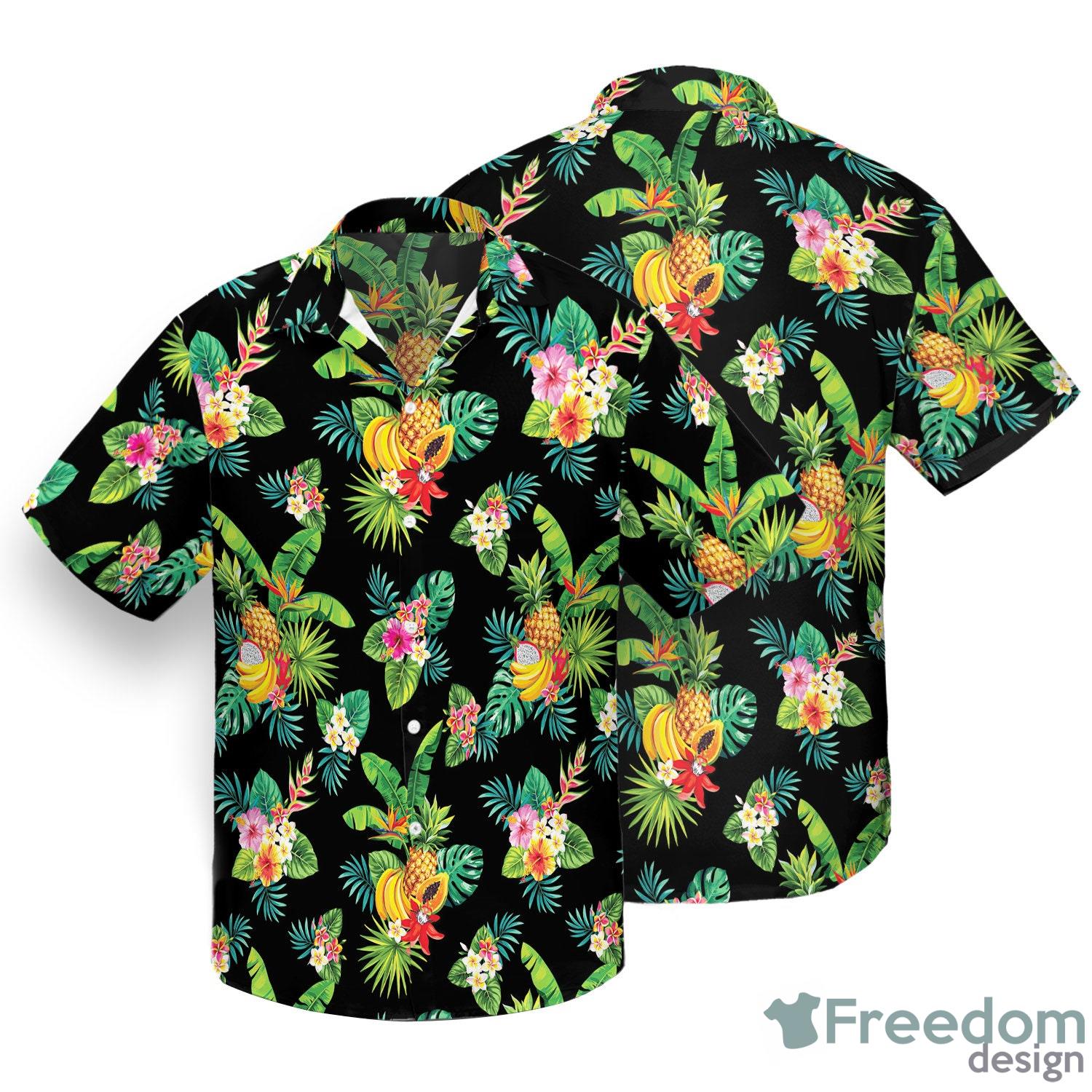 Fashion Mens Hawaiian Shirt Male Casual Colorful Floral Printed