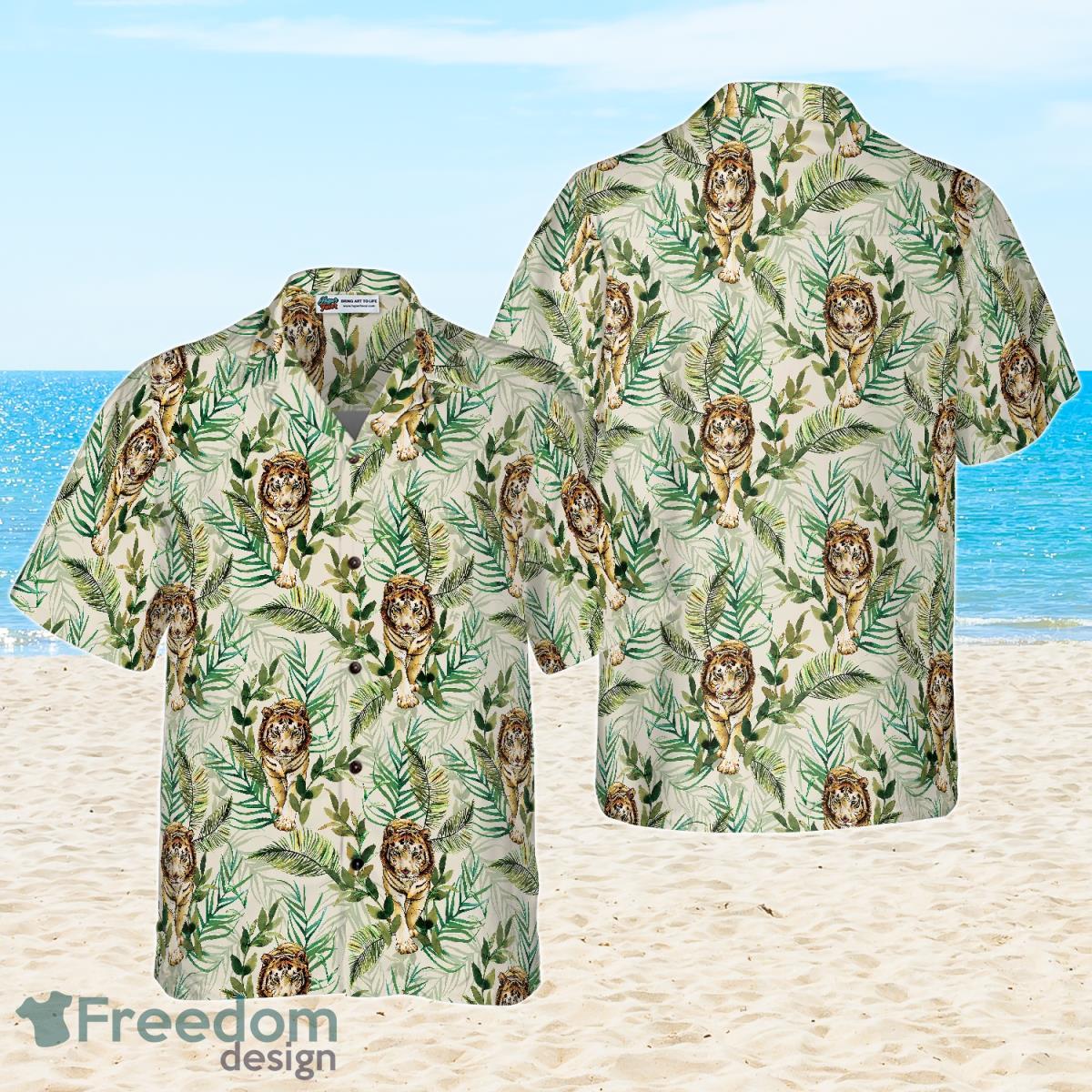 Tropical Jungle Tiger Shirt Hawaiian Shirt Best Gift For Men And Women Product Photo 1