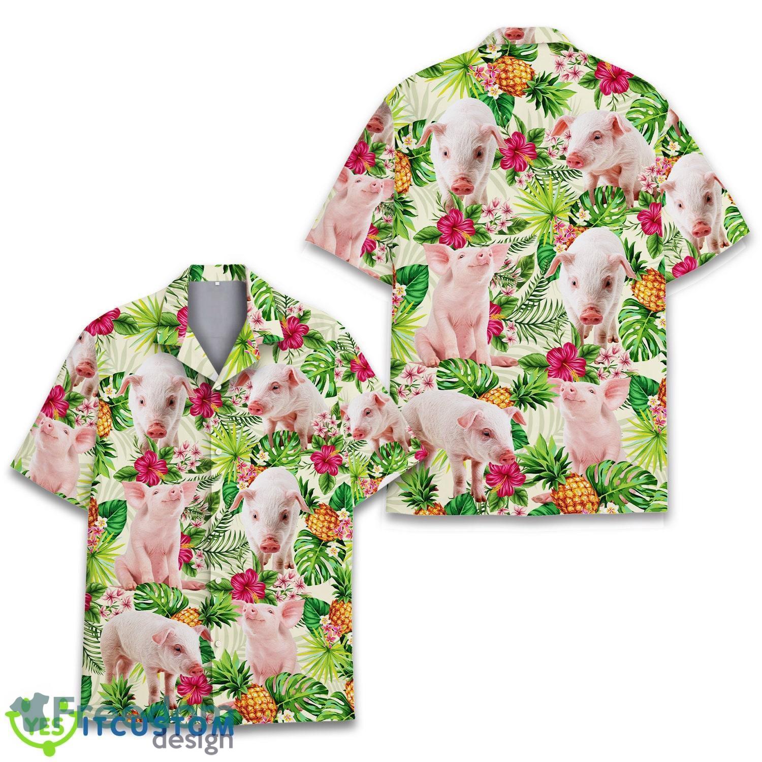 Pink Flamingo Aloha Hawaiian Shirt Men And Women Summer Gift