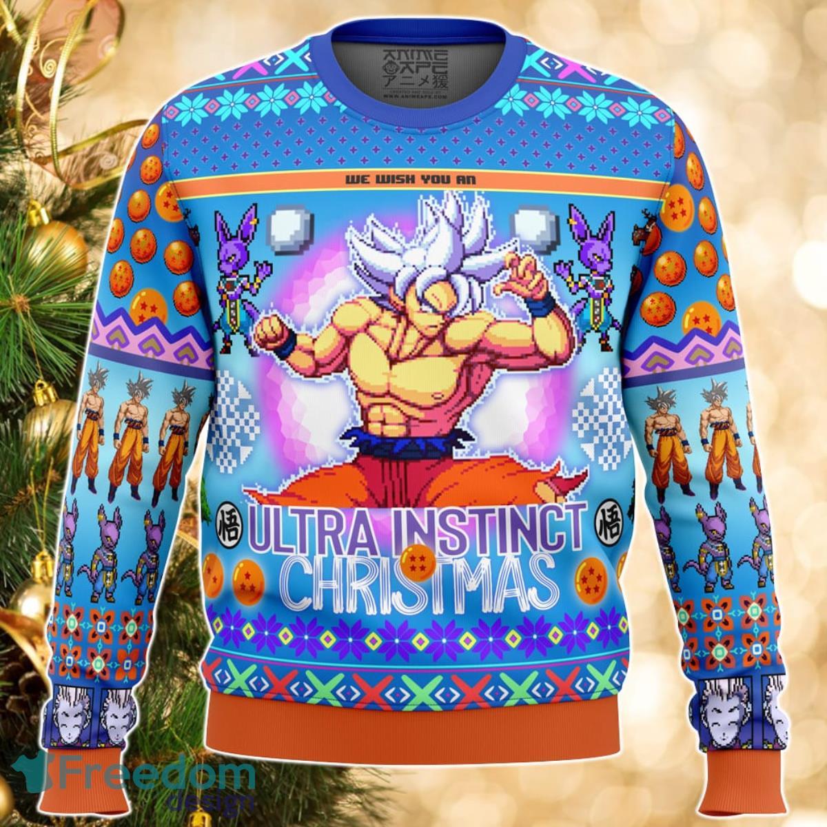 Ultra Instinct Goku Dragon Ball Super Ugly Christmas Sweater Great Gift For Men Women Product Photo 1