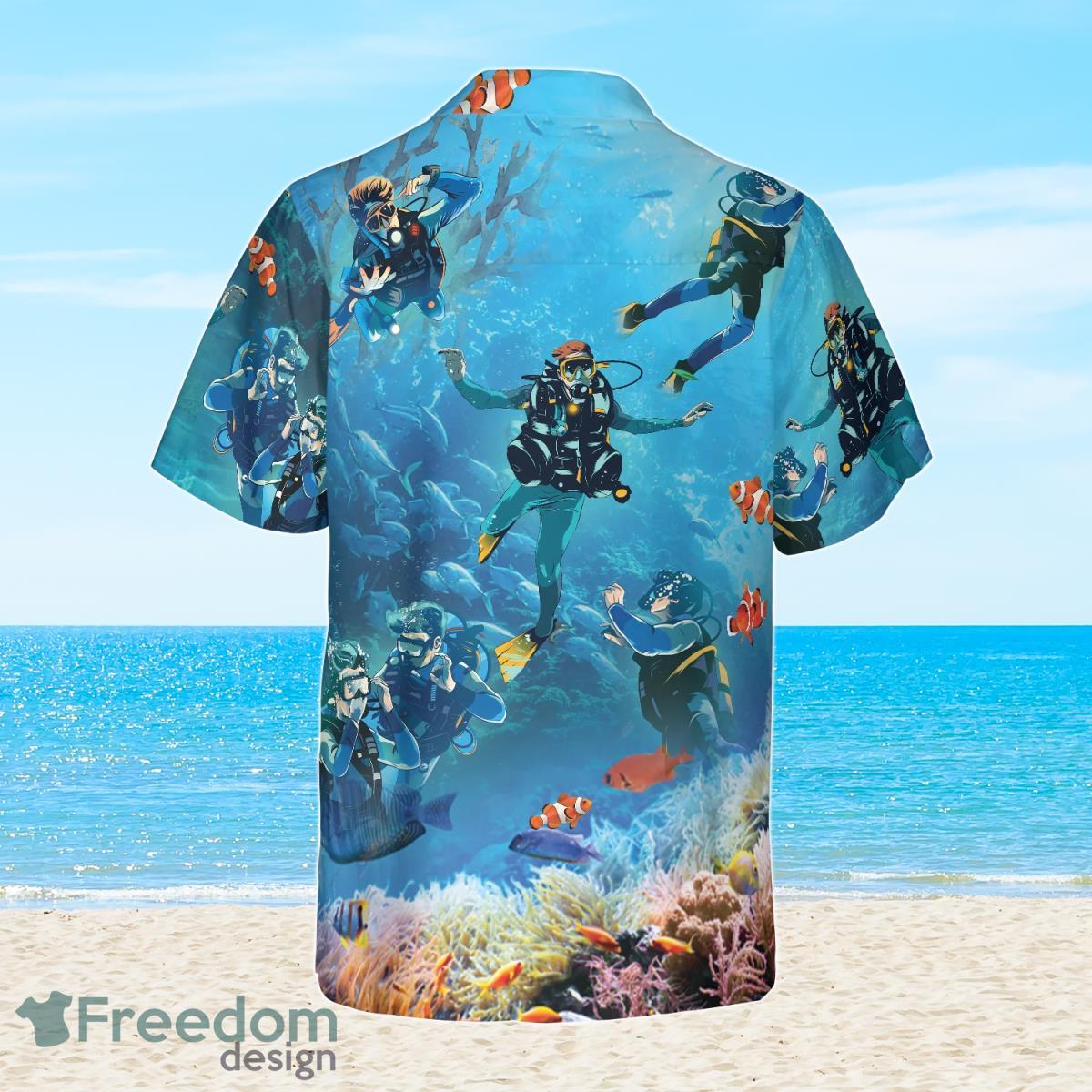 Under The Sea Scuba Diving Hawaiian Shirt Best Gift For Men And Women Product Photo 2