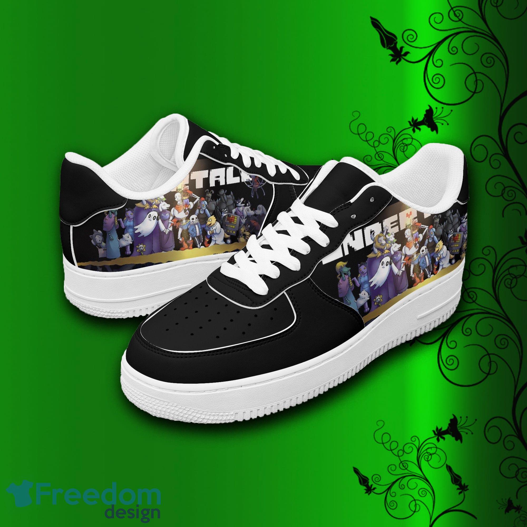 Undertale Air Force Shoes Printed Unisex For Men And Women Gift image Undertale Air Force Shoes Printed Unisex For Men And Women Gift - Undertale Shoes, sneakers, leather low tops for men, women, kids, unisex birthday gift, not af1, Christmas_7