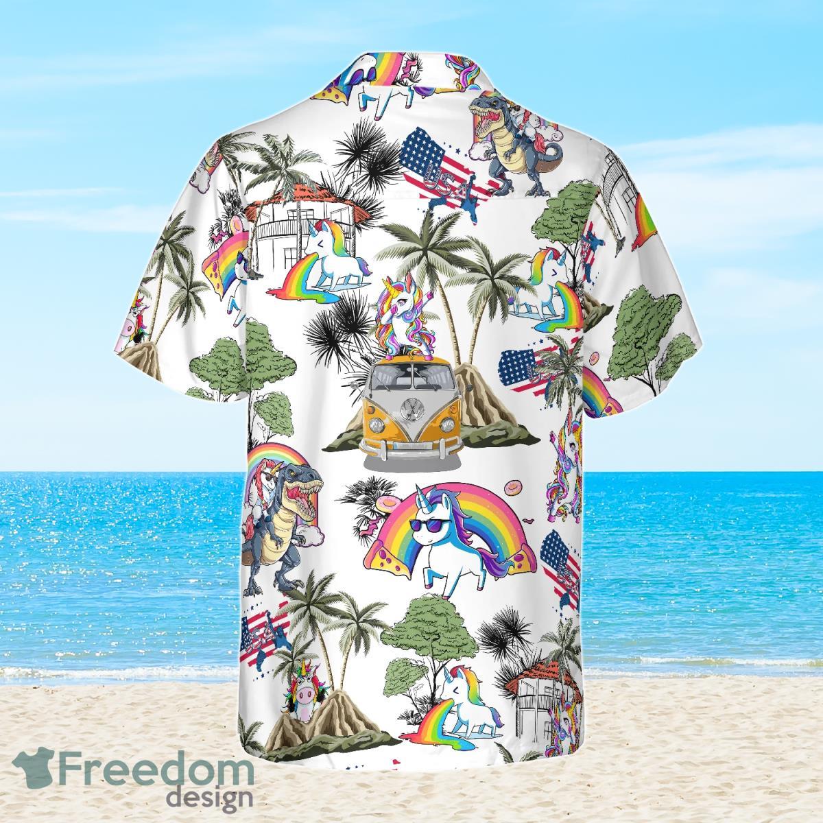 Unicorn American Flag Hawaiian Shirt Best Gift For Men And Women Product Photo 2