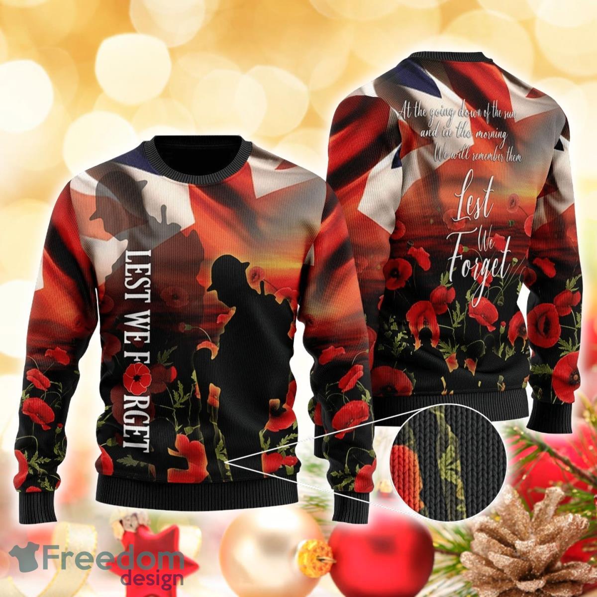 United Kingdom Veterans 3D Sweater Ugly Christmas Sweater For Men And Women Product Photo 1