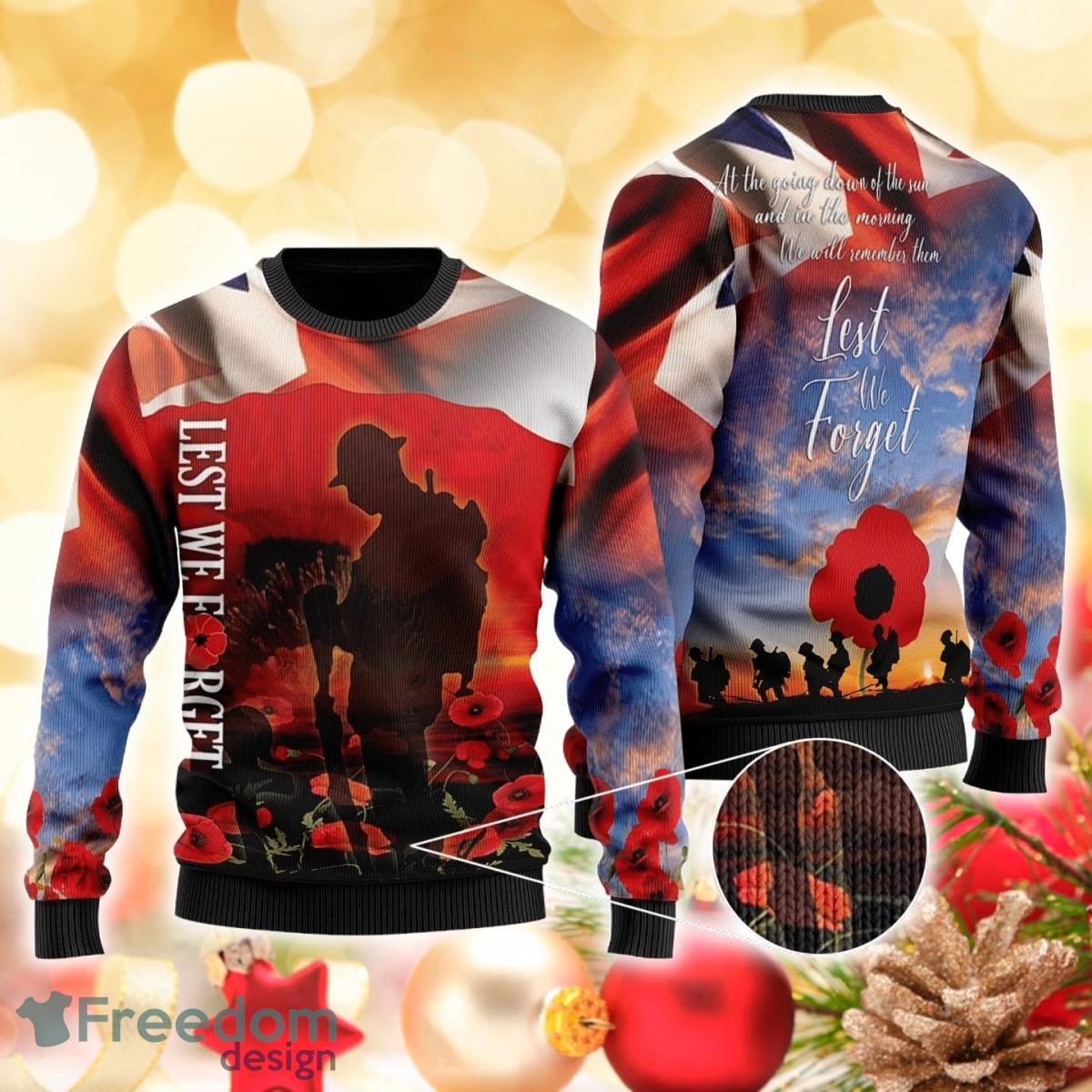 United Kingdom Veterans 3D Sweater Ugly Christmas Sweater For Men Women Product Photo 1