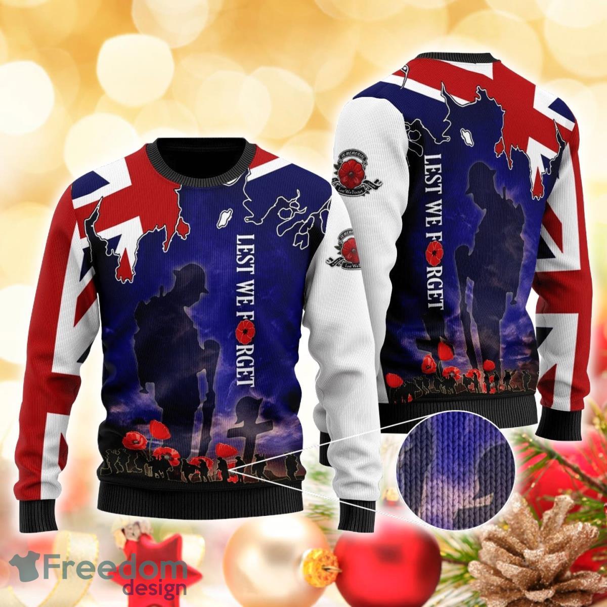 United Kingdom Veterans 3D Sweater Ugly Christmas Sweater Gift For Men Women Product Photo 1