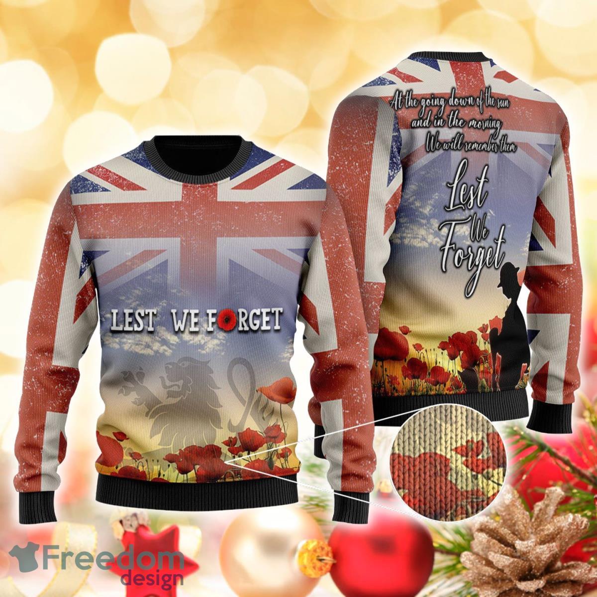 United Kingdom Veterans 3D Sweater Ugly Christmas Sweater Great For Men Women Product Photo 1