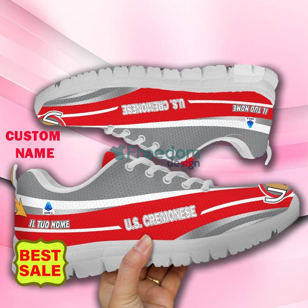 U.S. Cremonese Serie A Sneakers Running Shoes Custom Name Gift For Men And Women - U.S. Cremonese SHC127_8 U.S. Cremonese Serie A Sneakers Running Shoes Custom Name Gift For Men And Women - U.S. Cremonese SHC127_8