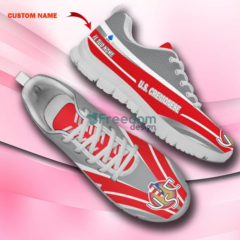 U.S. Cremonese Serie A Sneakers Running Shoes Custom Name Gift For Men And Women - U.S. Cremonese SHC127_1