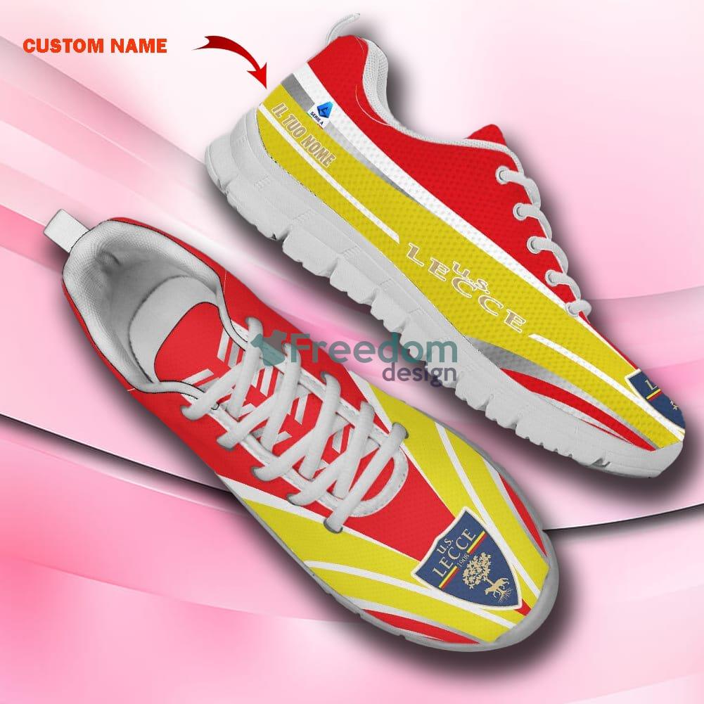 U.S. Lecce Serie A Sneakers Running Shoes Custom Name Gift For Men And Women - U.S. Lecce SHC128_1