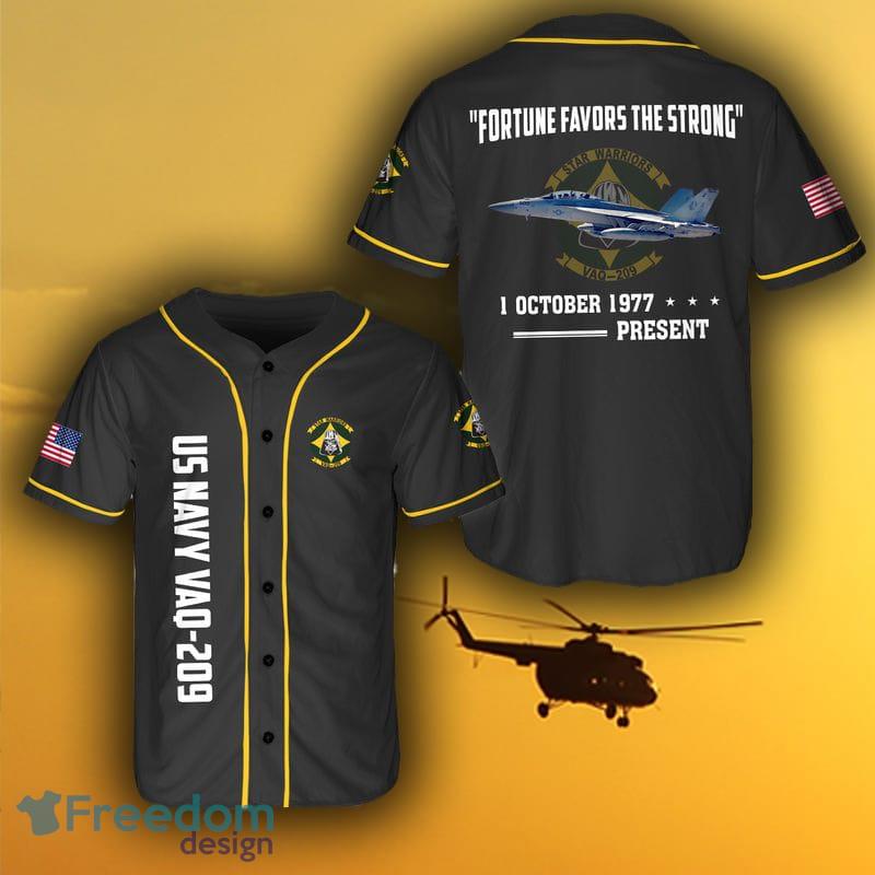 US Navy Boeing EA-18G Growler of VAQ-209 Star Warriors Baseball Jersey Shirt  - Freedomdesign