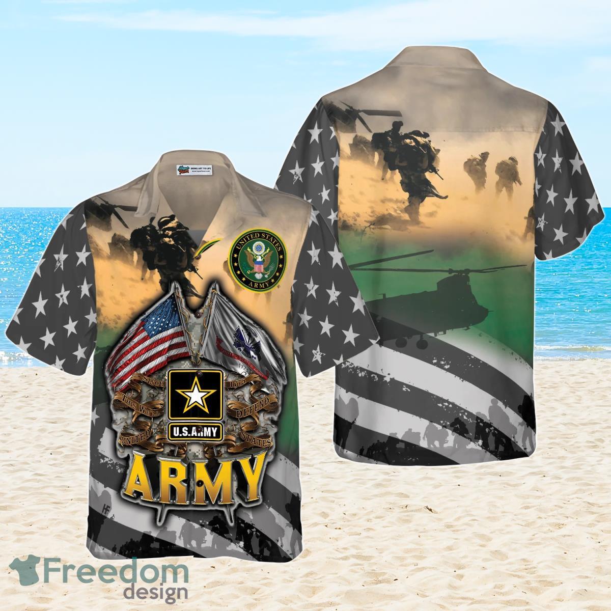 Veteran Proudly Served The US Army Hawaiian Shirt Best Gift For Men And Women Product Photo 1