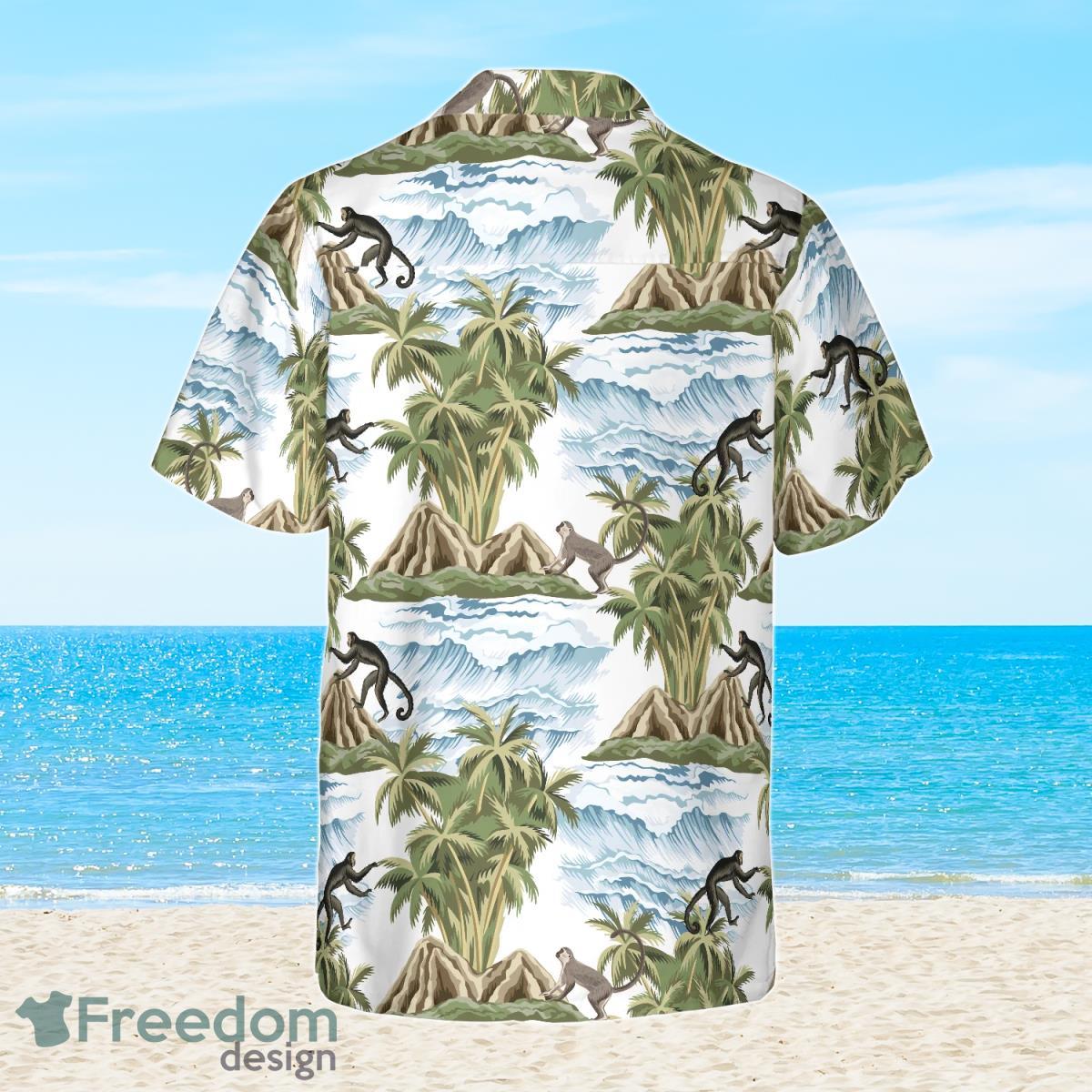 Vintage Island Palm Tree Monkey Hawaiian Shirt Best Gift For Men And Women Product Photo 2