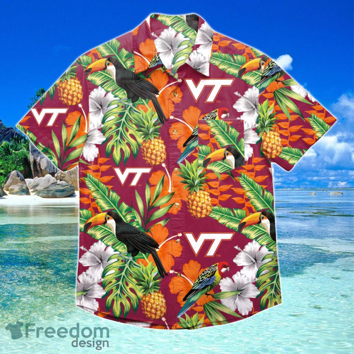 Virginia Tech Hokies NCAA Hawaiian Shirt Special Gift For Fans Product Photo 1