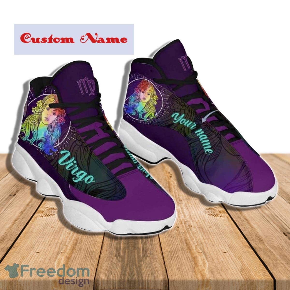 Virgo zodiac air jordan 13 personalized tennis idea shoes sport sneakers