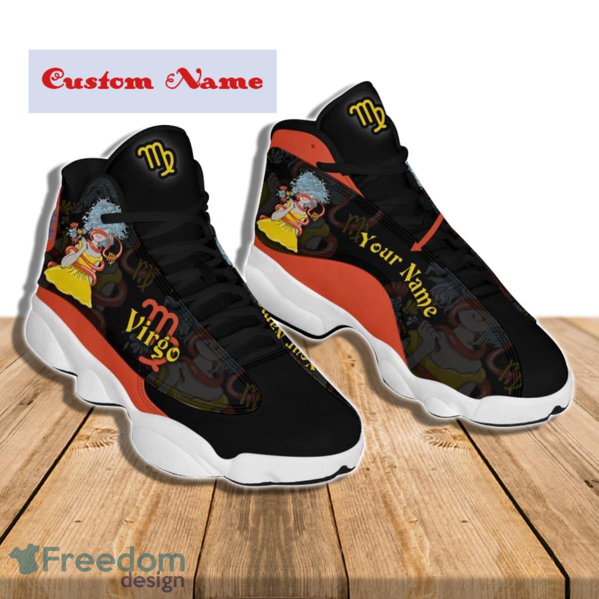 Virgo Zodiac Air Jordan 13 Custom Name Sneakers Best Gift For Men Women Product Photo 2