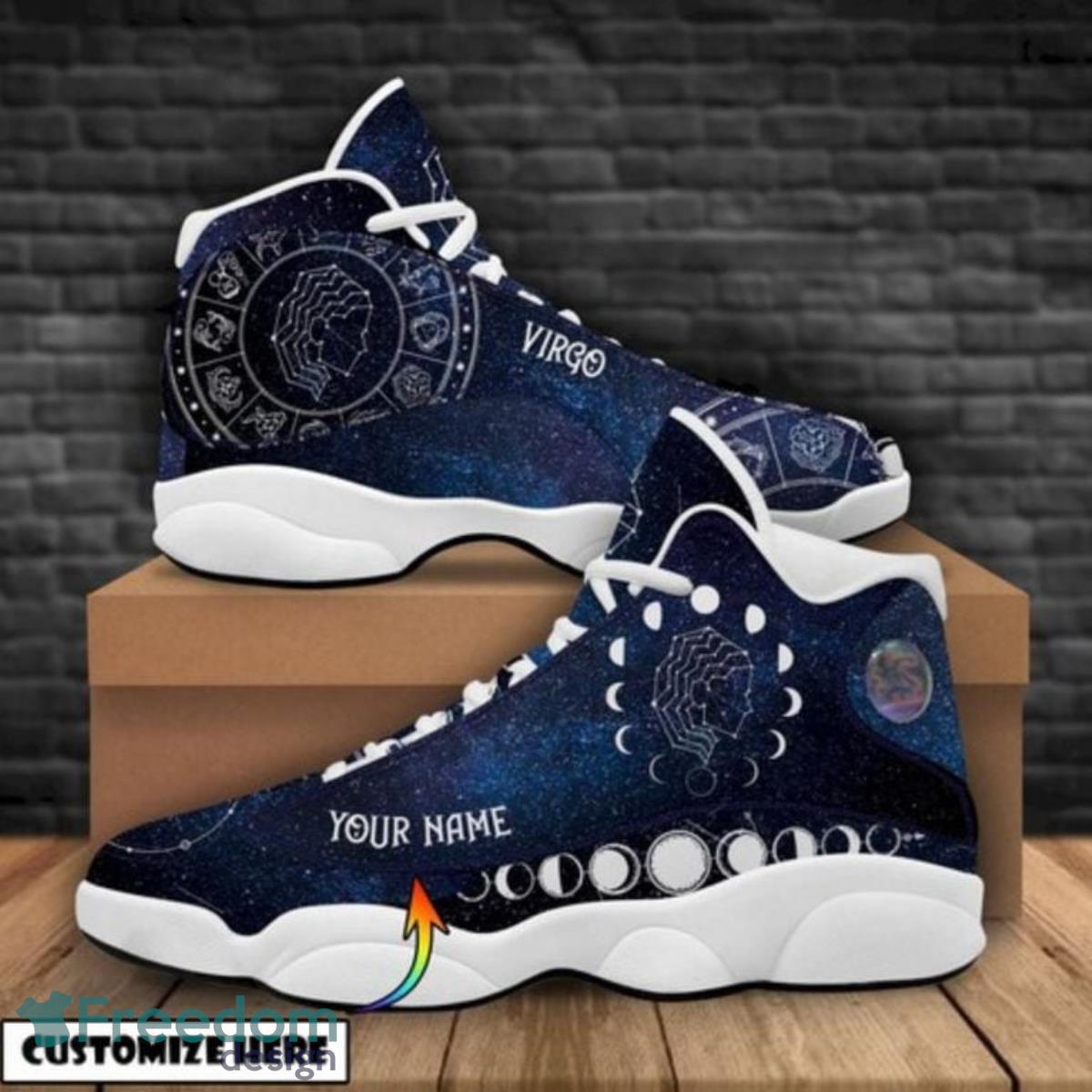 Virgo Zodiac Air Jordan 13 Custom Name Sneakers Unique Gift For Men And Women Product Photo 1