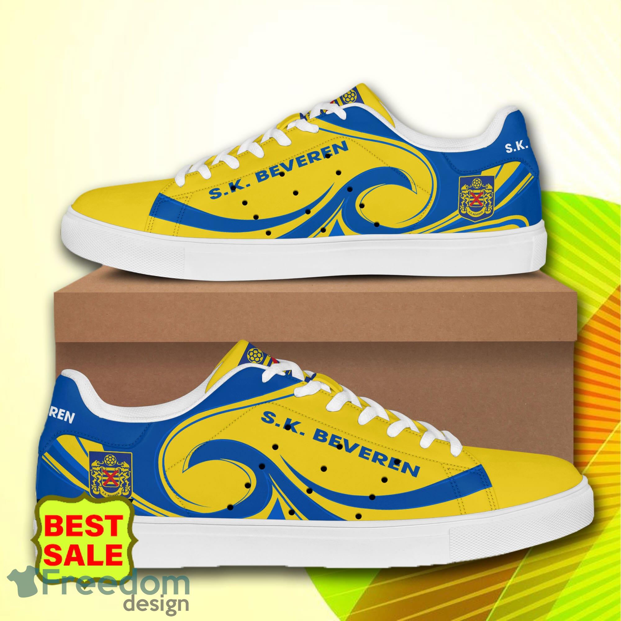 Waasland-Beveren Logo Skate Shoes Pro League Fans Stan Smith Sneakers - Waasland-Beveren skate shoes_3