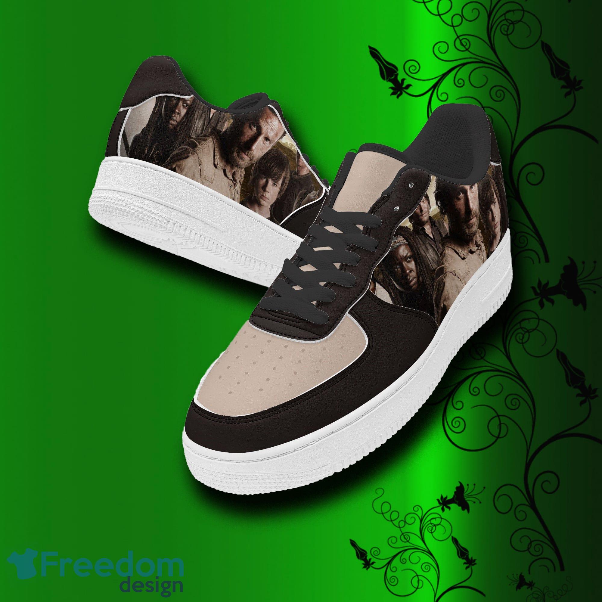 Walking Dead Air Force Shoes Printed Unisex For Men And Women Gift - Walking Dead Shoes, sneakers, leather low tops for men, women, kids, unisex birthday gift, not af1, Christmas_2