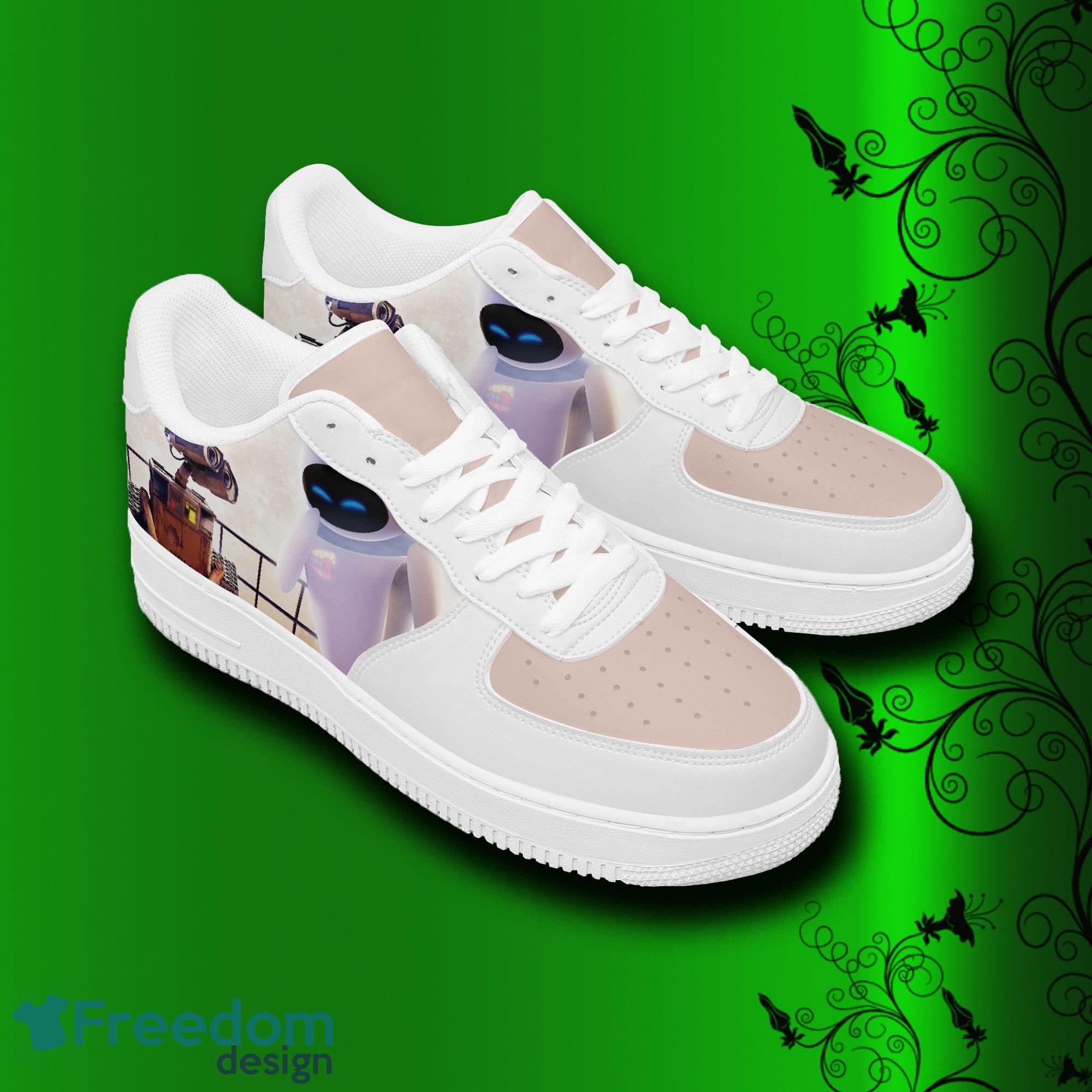 Walle Air Force Shoes Printed Unisex For Men And Women Gift - Wall-e Shoes, sneakers, leather low tops for men, women, kids, unisex birthday gift, not af1, Christmas_2