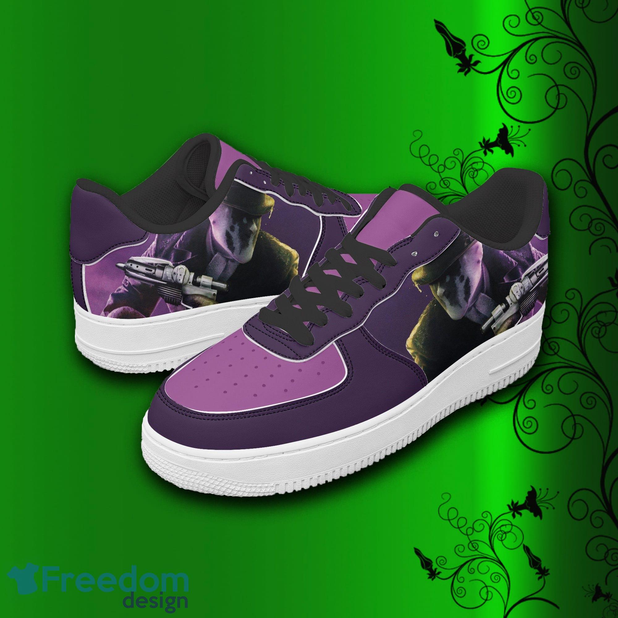 Watchmen Rorschach Air Force Shoes Style 4 Printed Unisex For Men And Women Gift - Watchmen Rorschach Shoes, sneakers, leather low tops for men, women, kids, unisex birthday gift, not af1, Christmas_1