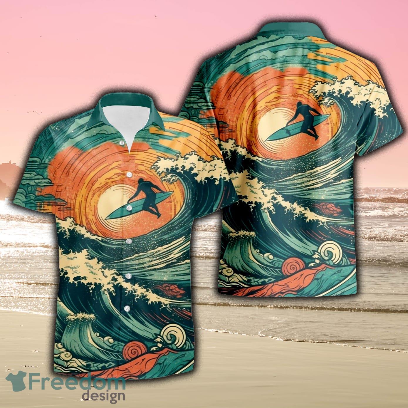 Chicago Cubs Hawaiian Beach Pattern 3D Shirt, Summer Vacation Gift