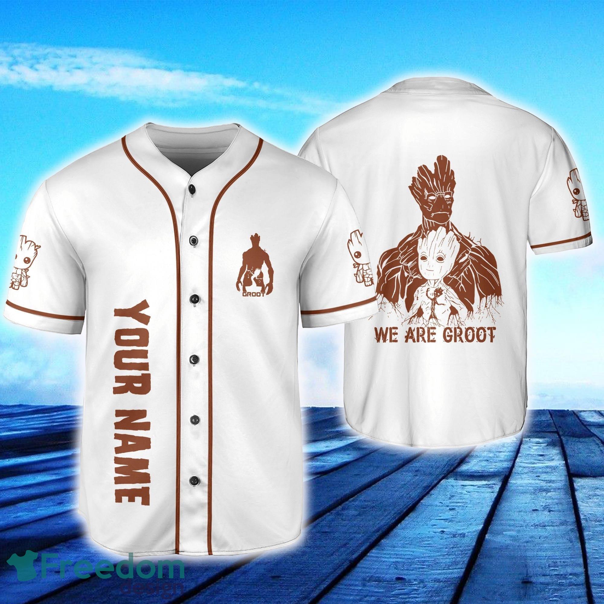 Groot Twins Baby Groot Custom Name Baseball Jersey - Shoptml