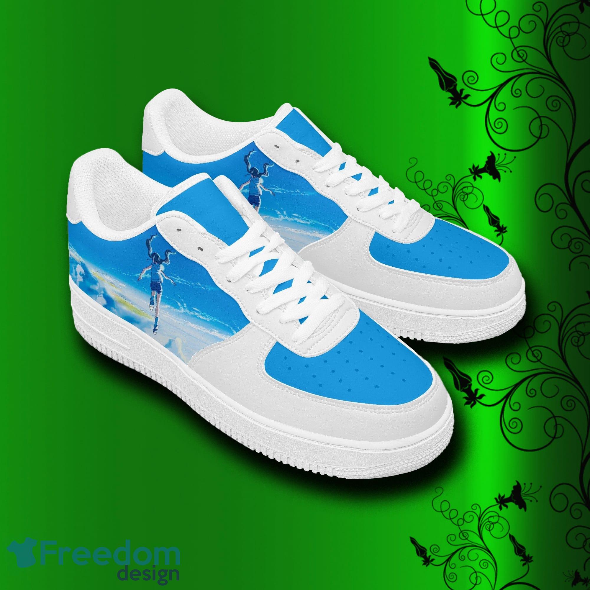 Weathering With You anime Air Force Shoes Printed Unisex For Men And Women Gift - Weathering With You Shoes, anime sneakers, leather low tops for men, women, kids, unisex birthday gift, not af1, Christmas_2