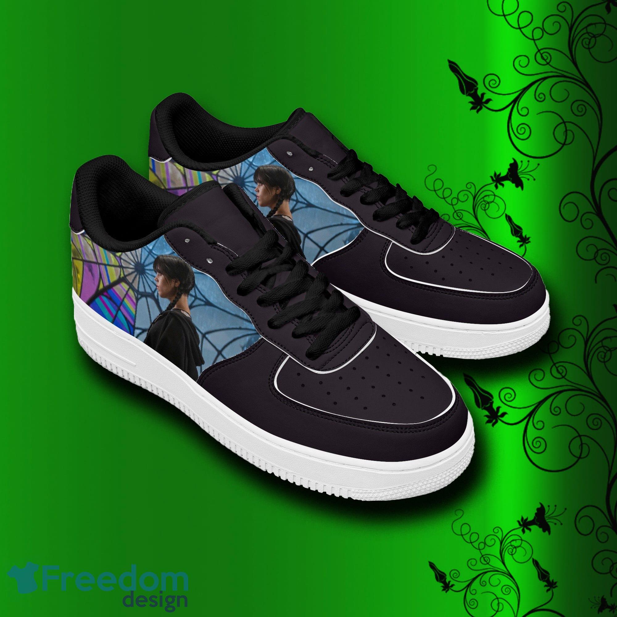 Wednesday Addams Family Air Force Shoes Printed Unisex For Men And Women Gift - Wednesday Shoes, Addams Family sneakers, leather low tops for men, women, kids, unisex birthday gift, not af1, Christmas_3 Wednesday Addams Family Air Force Shoes Printed Unisex For Men And Women Gift - Wednesday Shoes, Addams Family sneakers, leather low tops for men, women, kids, unisex birthday gift, not af1, Christmas_3