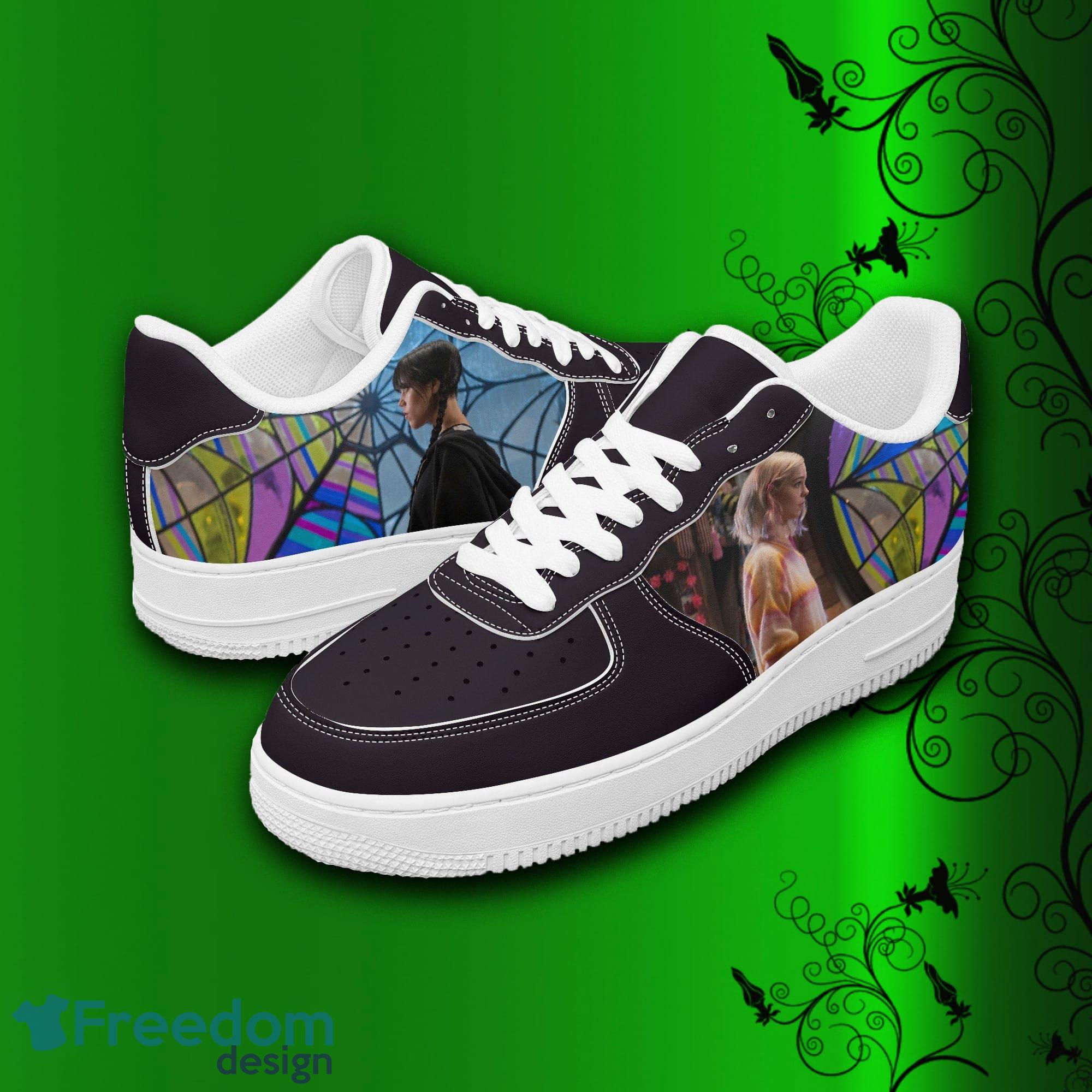 Wednesday Addams Family Air Force Shoes Printed Unisex For Men And Women Gift - Wednesday Shoes, Addams Family sneakers, leather low tops for men, women, kids, unisex birthday gift, not af1, Christmas_7 Wednesday Addams Family Air Force Shoes Printed Unisex For Men And Women Gift - Wednesday Shoes, Addams Family sneakers, leather low tops for men, women, kids, unisex birthday gift, not af1, Christmas_7