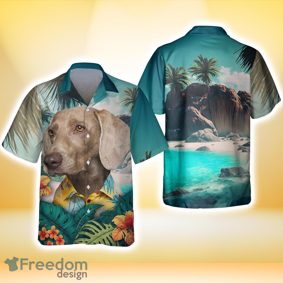 Weimaraner All Printed 3D Hawaiian Shirt For Men Women Product Photo 2