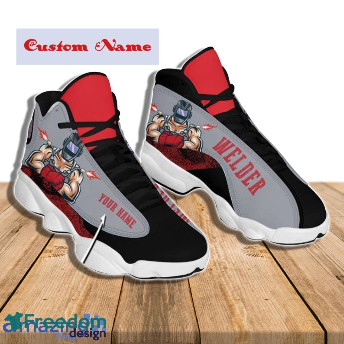 Welder Fire Air Jordan 13 Custom Name Sneakers Best Gift For Men And Women Product Photo 3 Welder Fire Air Jordan 13 Custom Name Sneakers Best Gift For Men And Women Product Photo 3