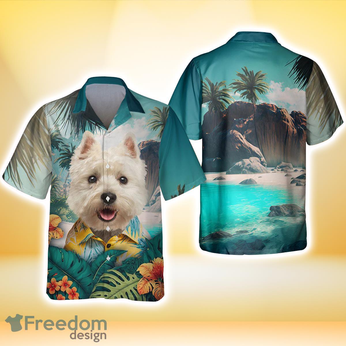 West Highland White Terrier All Printed 3D Hawaiian Shirt For Dog Lover Product Photo 2