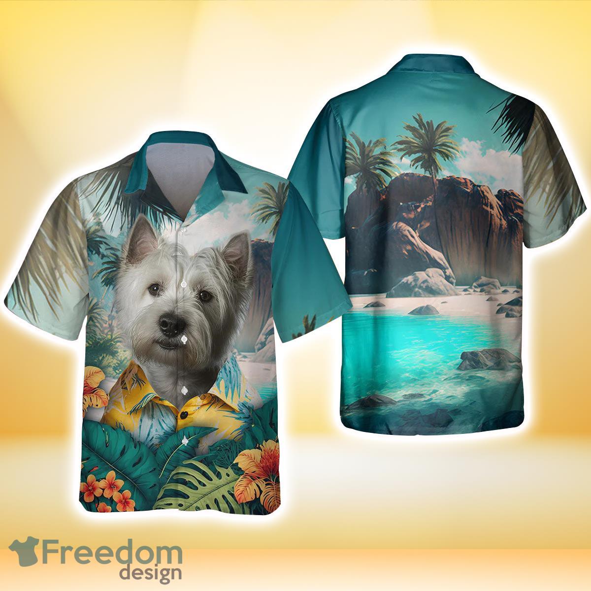 West Highland White Terrier All Printed 3D Hawaiian Shirt For Men Women Product Photo 2