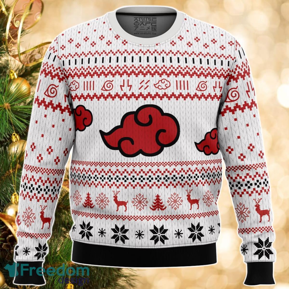 White Christmas Akatsuki Christmas Sweater Great Gift For Men Women Product Photo 1